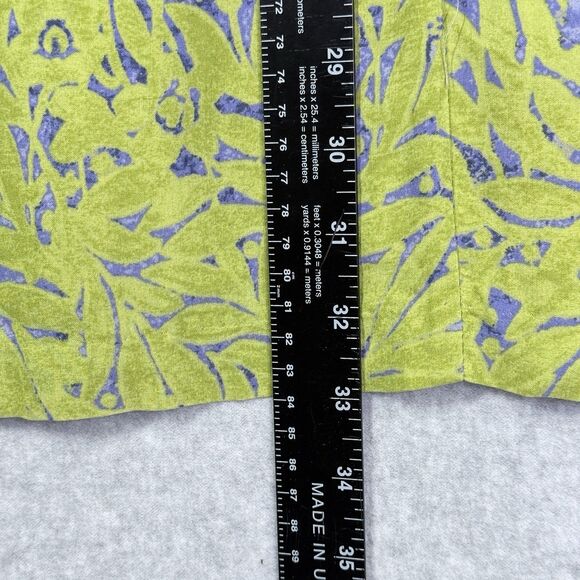 Rabbit Designs Dress Womens Sz 10 Blue Green Floral Print Round Neck Sleeveless - Picture 11 of 12